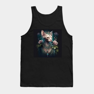 Hybrid Alien Enchanted Sphynx Nature Goddess Tank Top